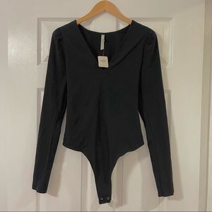 Intimately Free People Woven Bodysuit